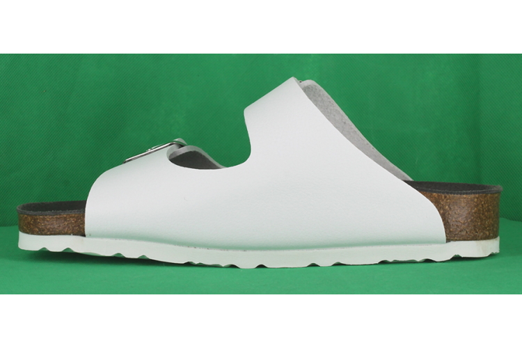 Vegetarian Shoes Two Strap Sandal - White