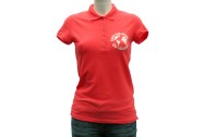 Save the World women's polo - Hot Coral