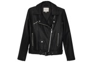 Vegan Leather Jacket - Black