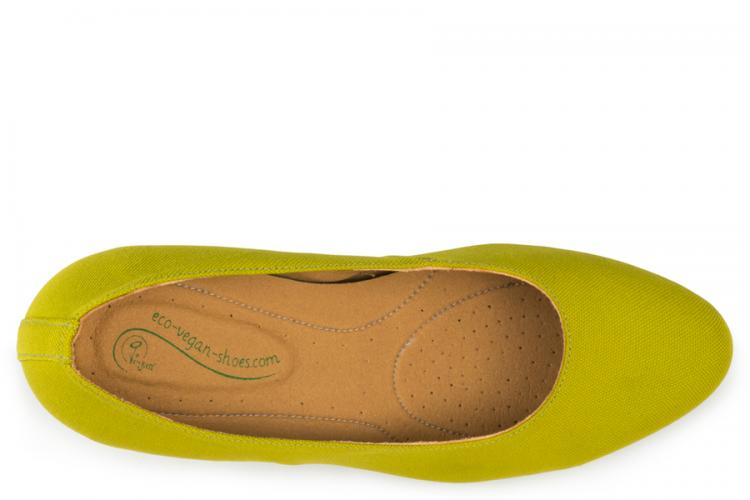 Eco Vegan Shoes Anna pump - Lime