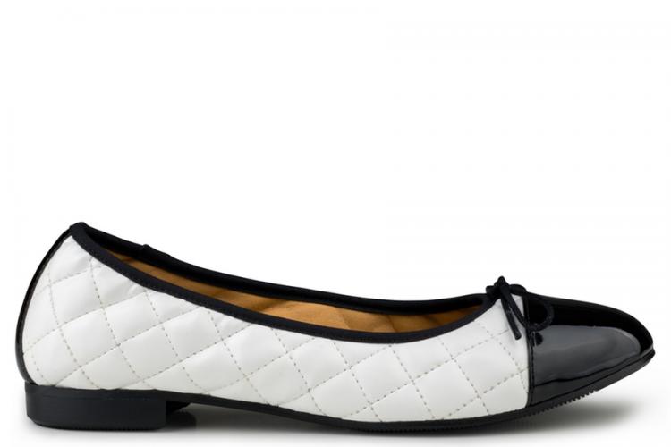 Eco Vegan Shoes Suzy - Wit/Zwart