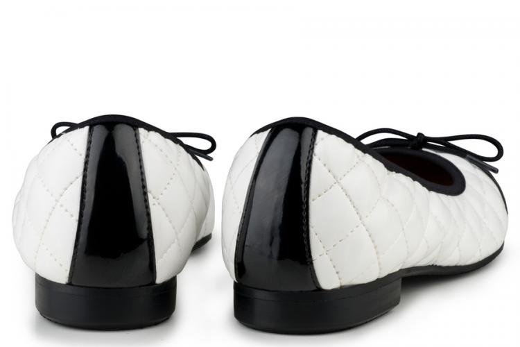 Eco Vegan Shoes Suzy - Wit/Zwart