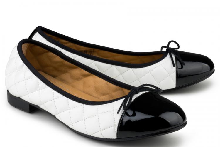 Eco Vegan Shoes Suzy - Wit/Zwart