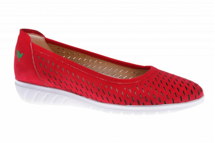 PRETTY&FAIR 17* Ballerina - rood met witte zool
