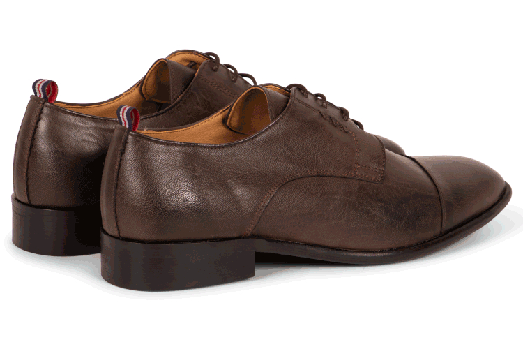 Gentleberg Rob(bert) Cap Toe Derby - Dark Brown