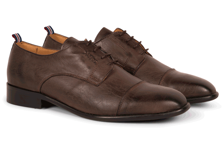 Gentleberg Rob(bert) Cap Toe Derby - Dark Brown