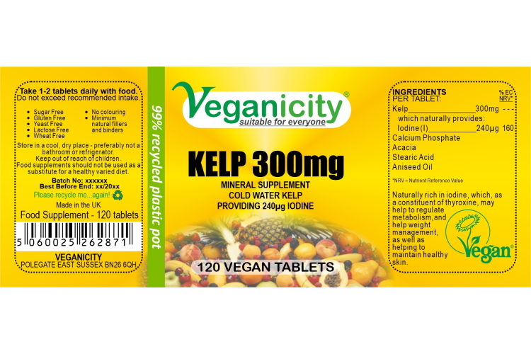 Veganicity Kelp 300mg