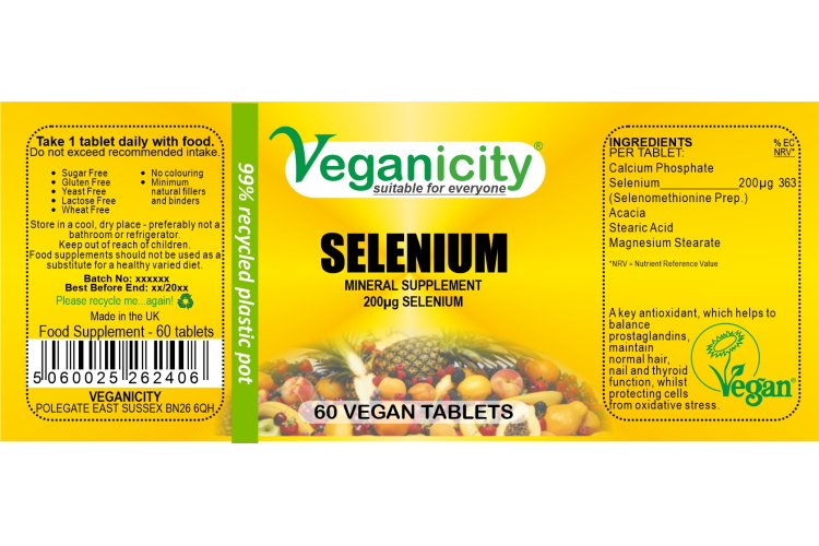 Veganicity Selenium 200mcg