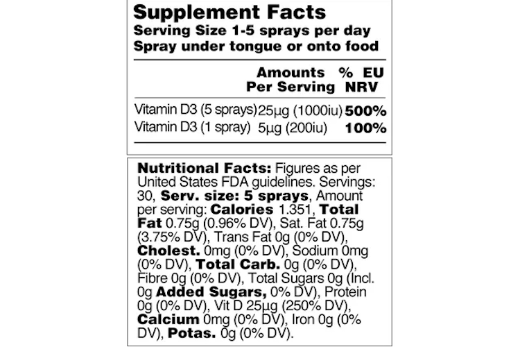 Vegetology Vitashine Vitamine D3 Spray
