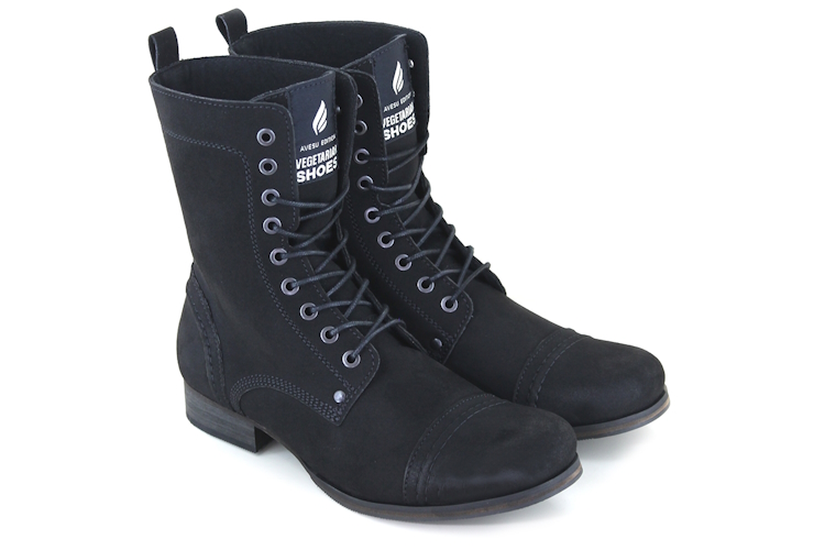Vegetarian Shoes Vintage Boot A - Black
