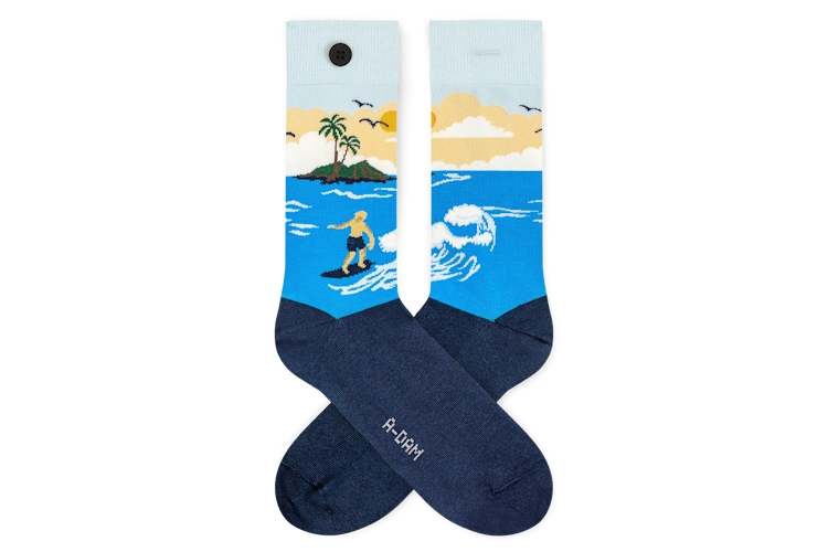 A-dam Sokken Blue Surf