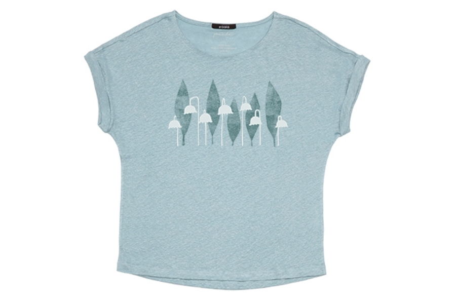 Päälä Damesshirt Lelietjes van Dalen - Ice Blue