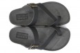 Vegetarian Shoes Toe Strap Sandaal - Zwart