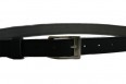 Ethical Wares Style G - Lorica Riem - Black, Skinny met Zilveren Gesp