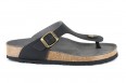 Vegetarian Shoes Toe Post Sandal - Zwart